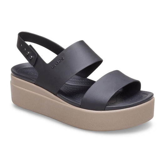 Crocs Brooklyn Low Wedge (206453) - Black/Mushroom