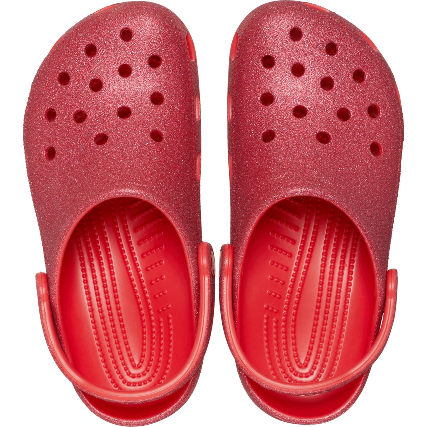 Crocs Classic Glitter Clogs (205942) - Cherry Red