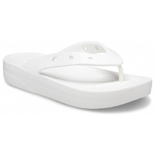 Crocs Classic Platform Flip White