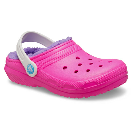 Crocs Classic Lined Toddlers Clogs (207009) - Pink Crush/Multi