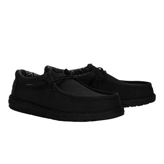 Hey Dude Wally Canvas (40700) - Black/Black