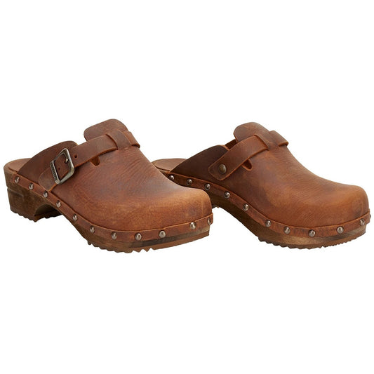 Sanita Kristel Traditional Clogs in Chestnut 455205