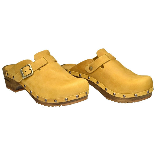 Sanita Kristel Traditional Clogs in Mustard (455205)