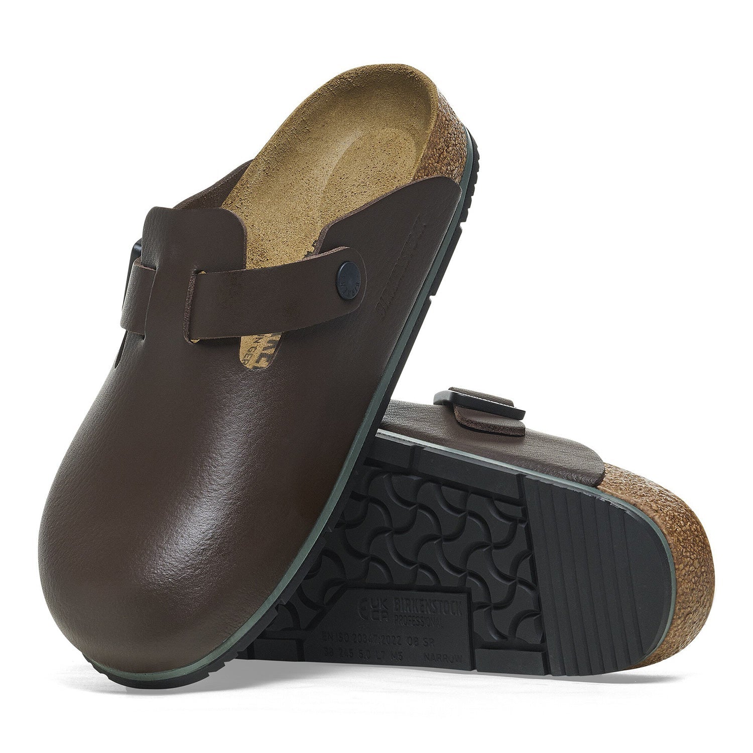 Birkenstock Boston PRO Natural Leather in Soft Java (1026187)