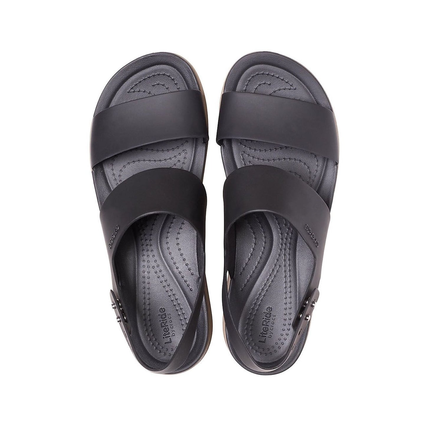 Crocs Brooklyn Low Wedge (206453) - Black/Mushroom