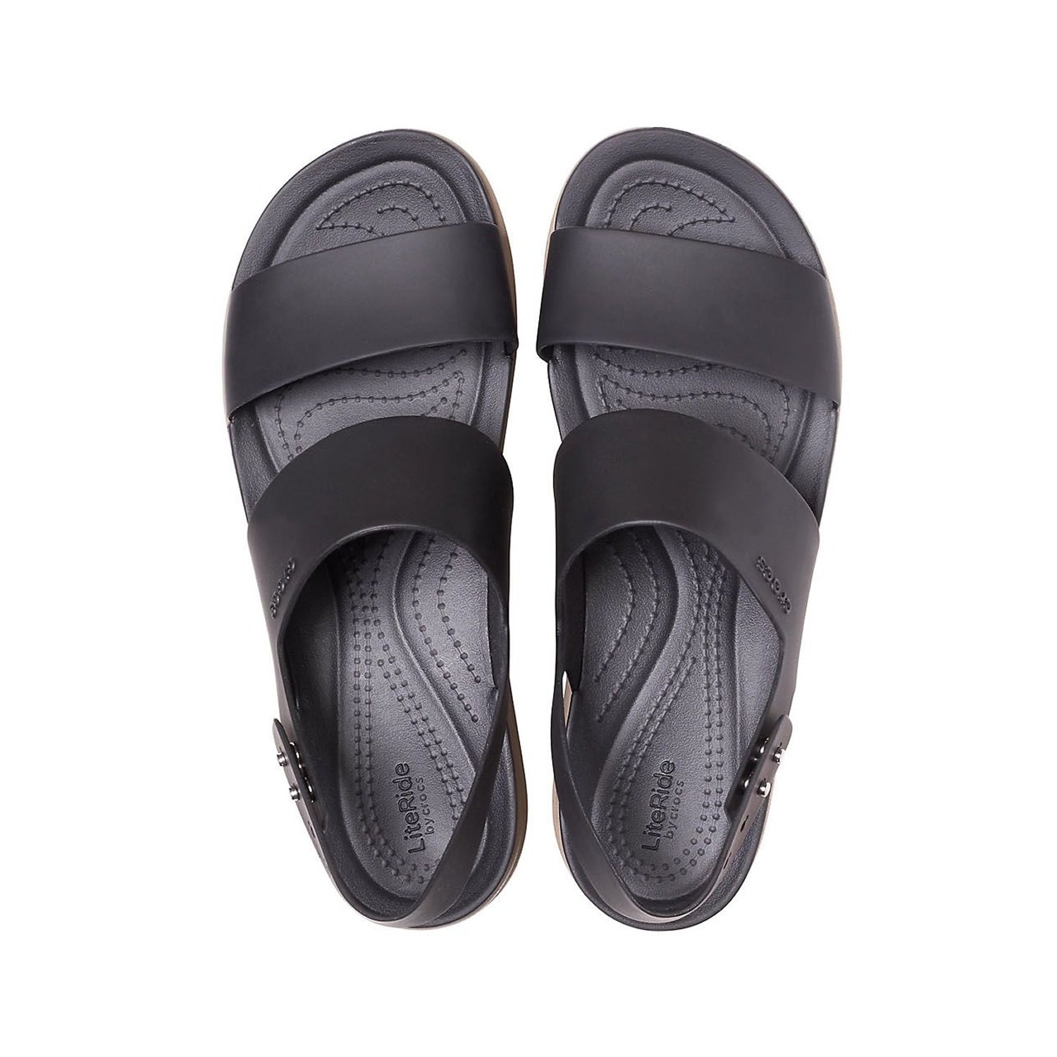 Crocs Brooklyn Low Wedge (206453) - Black/Mushroom
