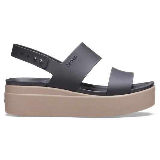 Crocs Brooklyn Low Wedge (206453) - Black/Mushroom