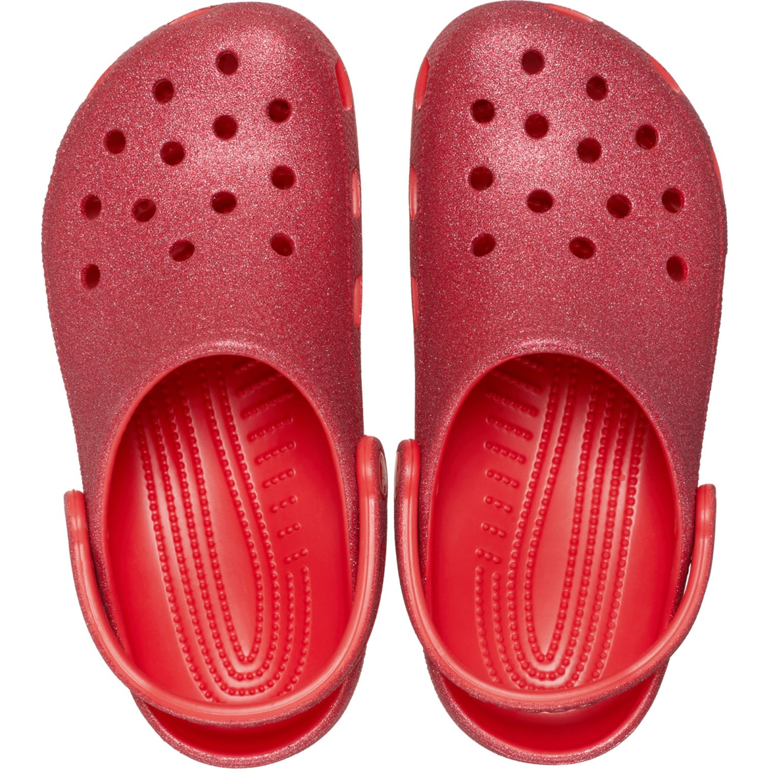 Crocs Classic Glitter Clogs (205942) - Cherry Red
