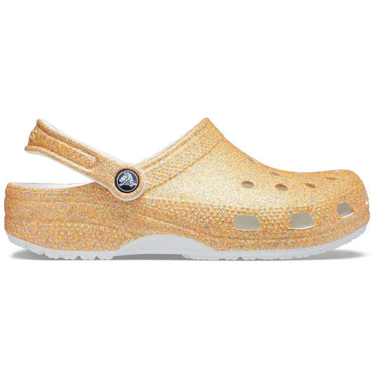 Crocs Classic Glitter Clogs Orange Sorbet