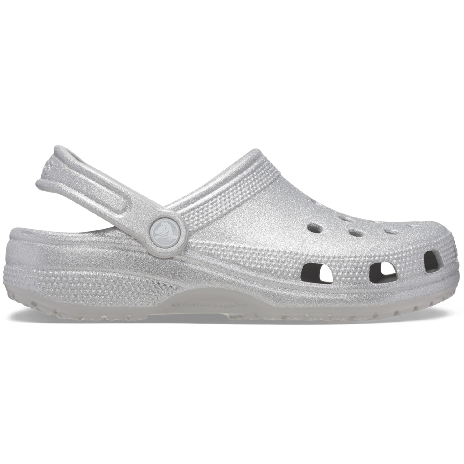Crocs Classic Glitter Clogs 205942 Silver Glitter