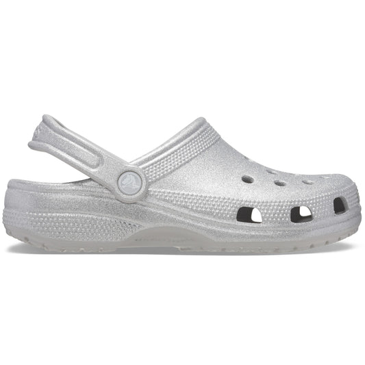 Crocs Classic Glitter Clogs 205942 Silver Glitter