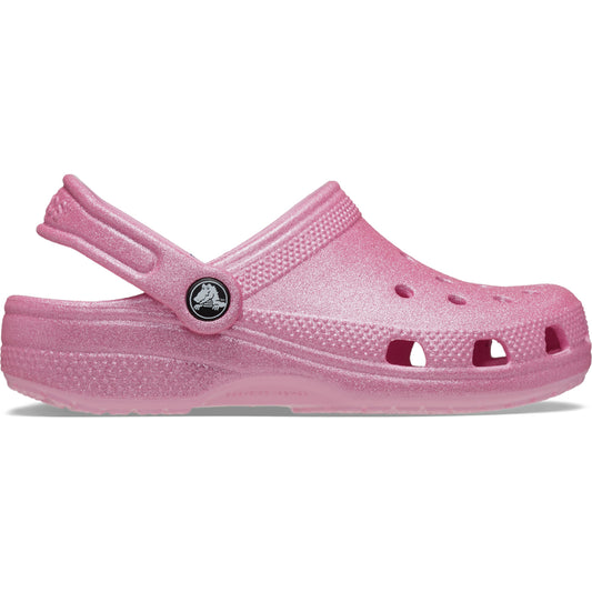 Crocs Classic Glitter Kids Clogs 206993 Pink Tweed