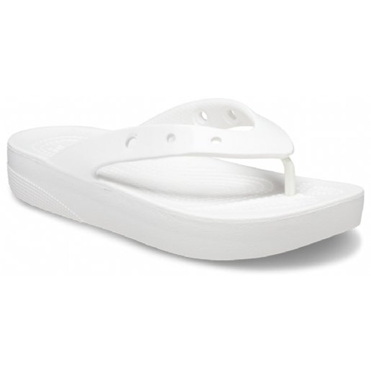 Crocs Classic Platform Flip White