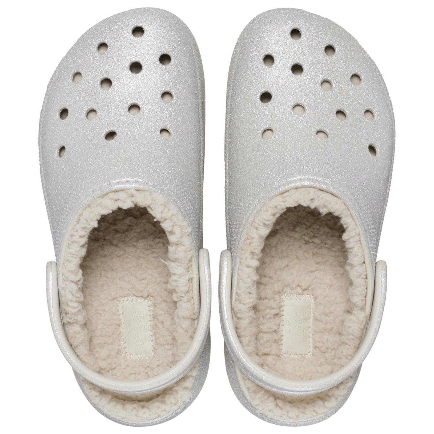 Crocs Classic Platform Glitter Lined Clog (210413) - Silver