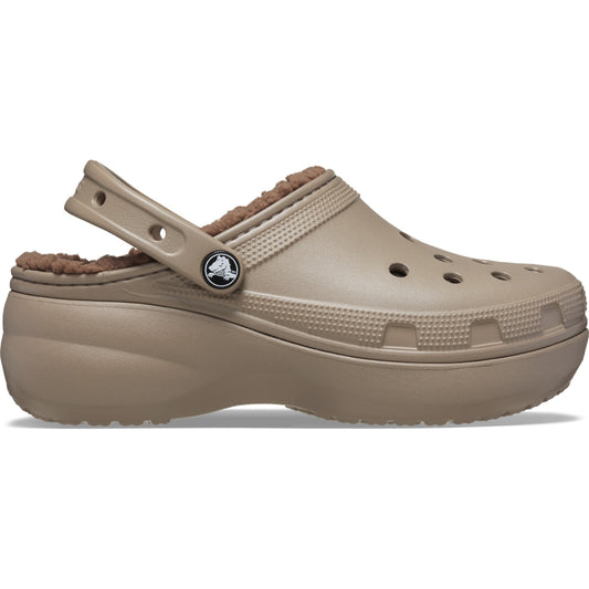 Crocs Classic Platform Lined Clog 207938 Mushroom