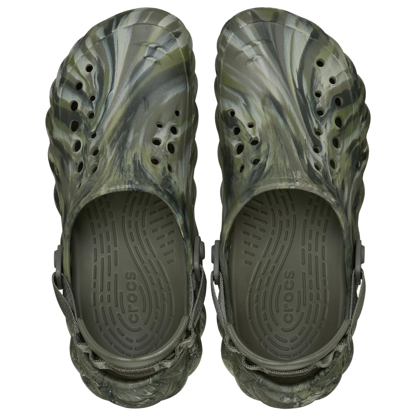 Crocs Echo Marbled Clog (208454) - Dusty Olive/Multi