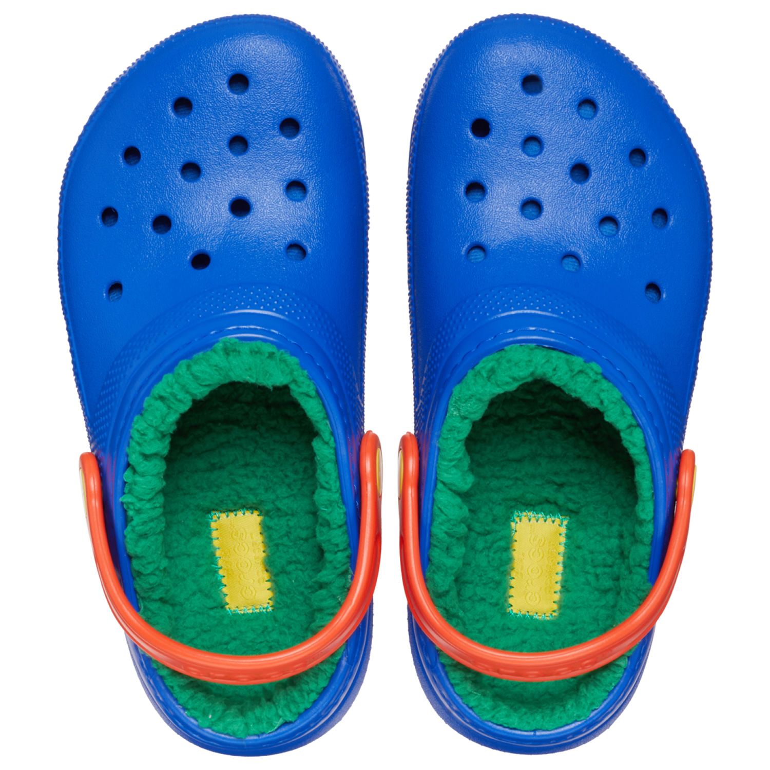 Crocs Classic Lined Toddlers Clogs (207009) - Blue Bolt/Multi