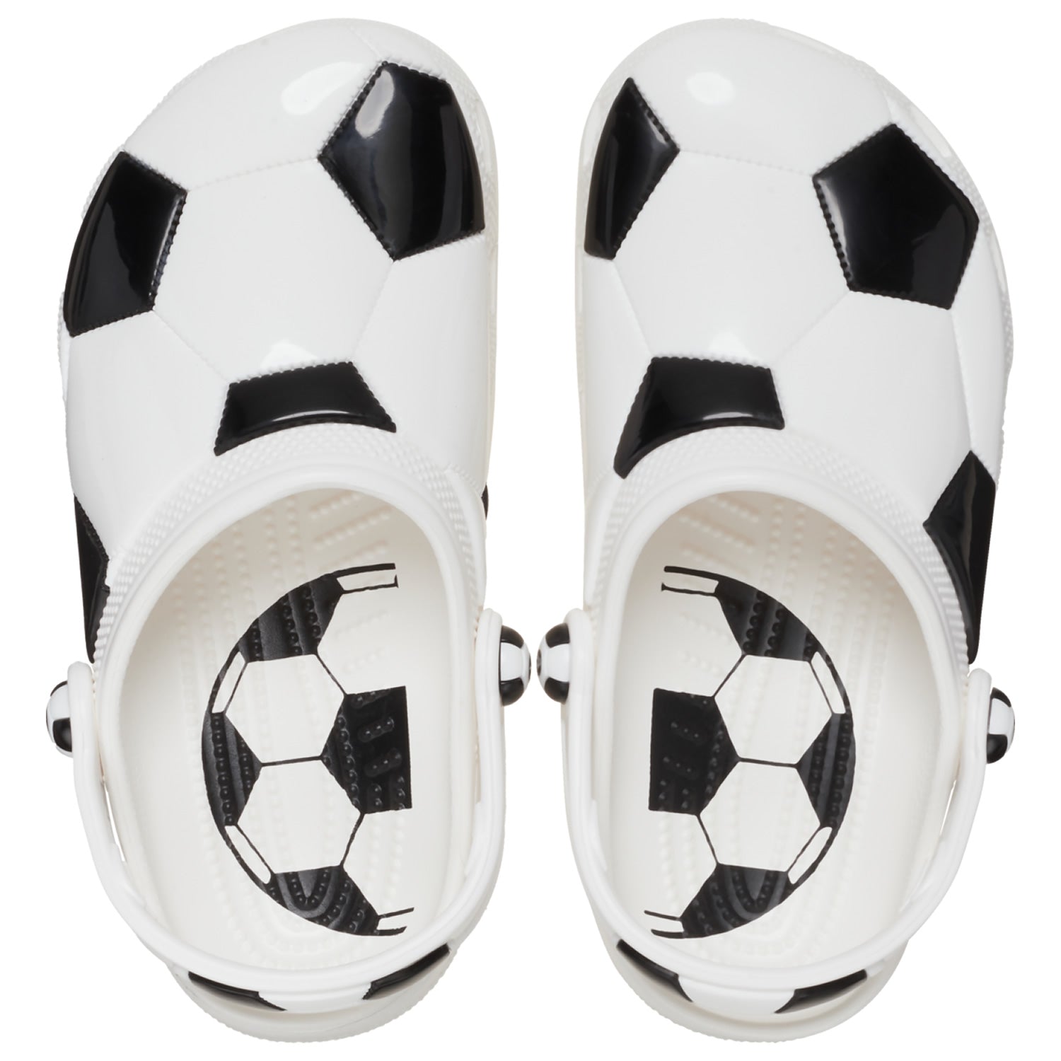 Crocs Classic Football Kids Clog (210157) - White/Black