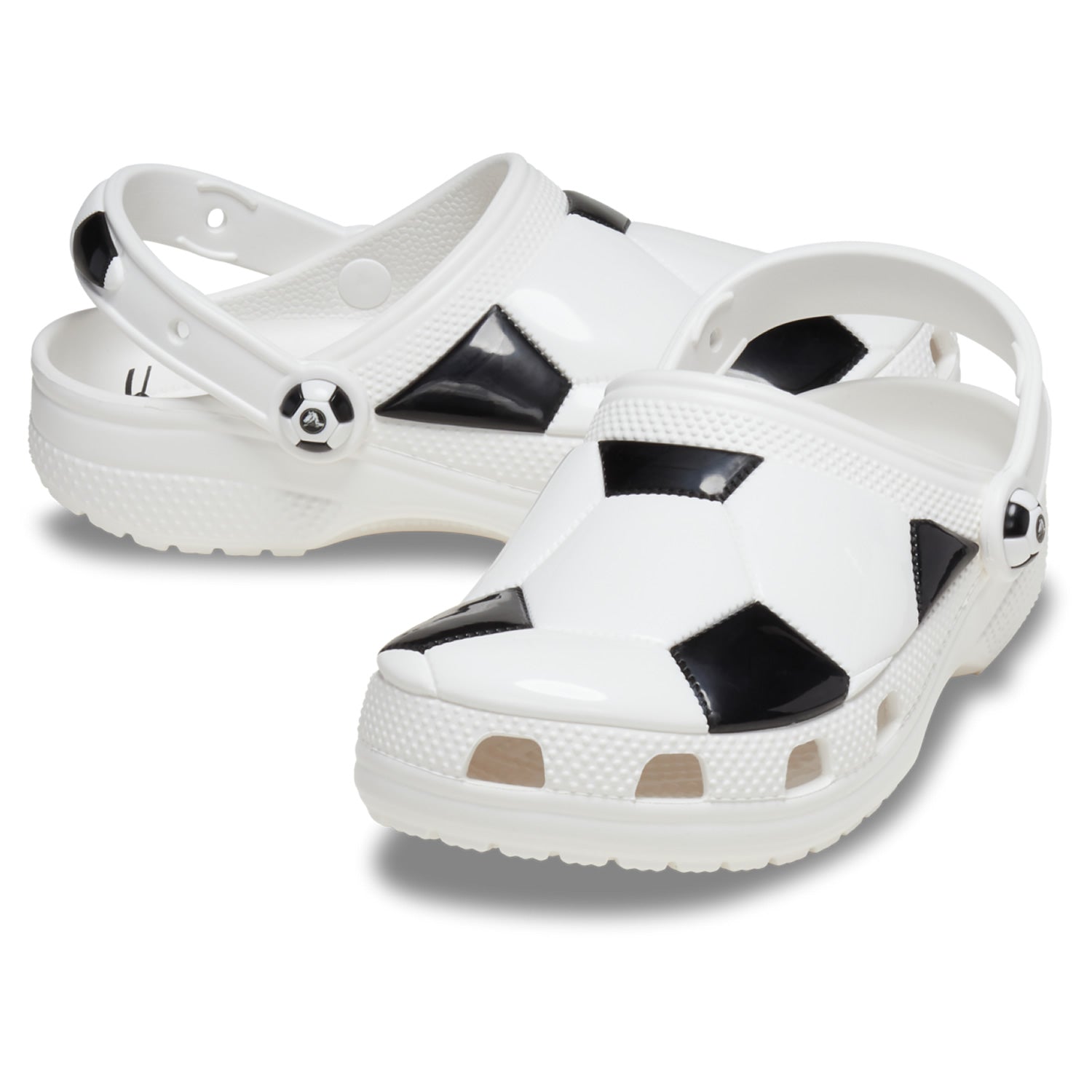 Crocs Classic Football Kids Clog (210157) - White/Black