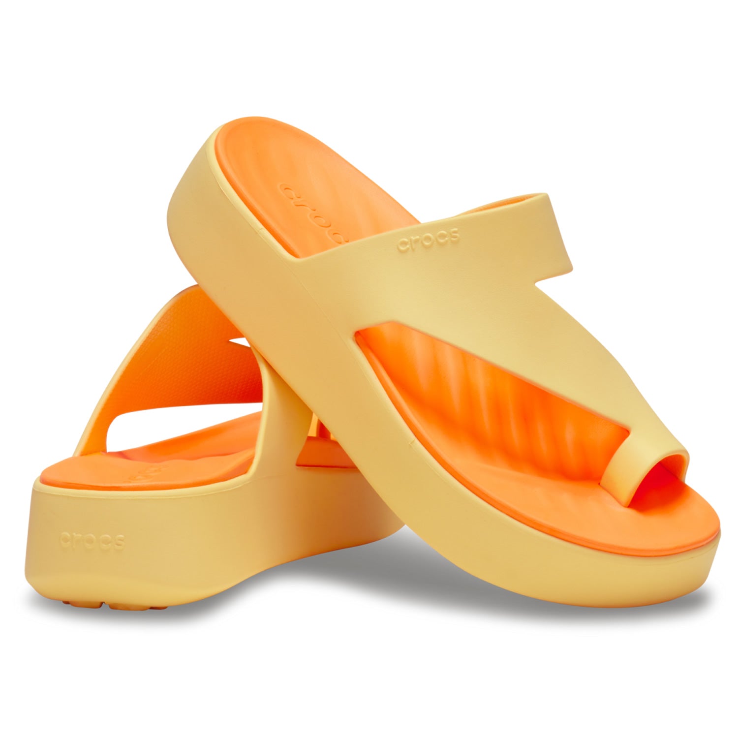 Crocs Getaway Platform Toe Loop (210834) - Golden Hour