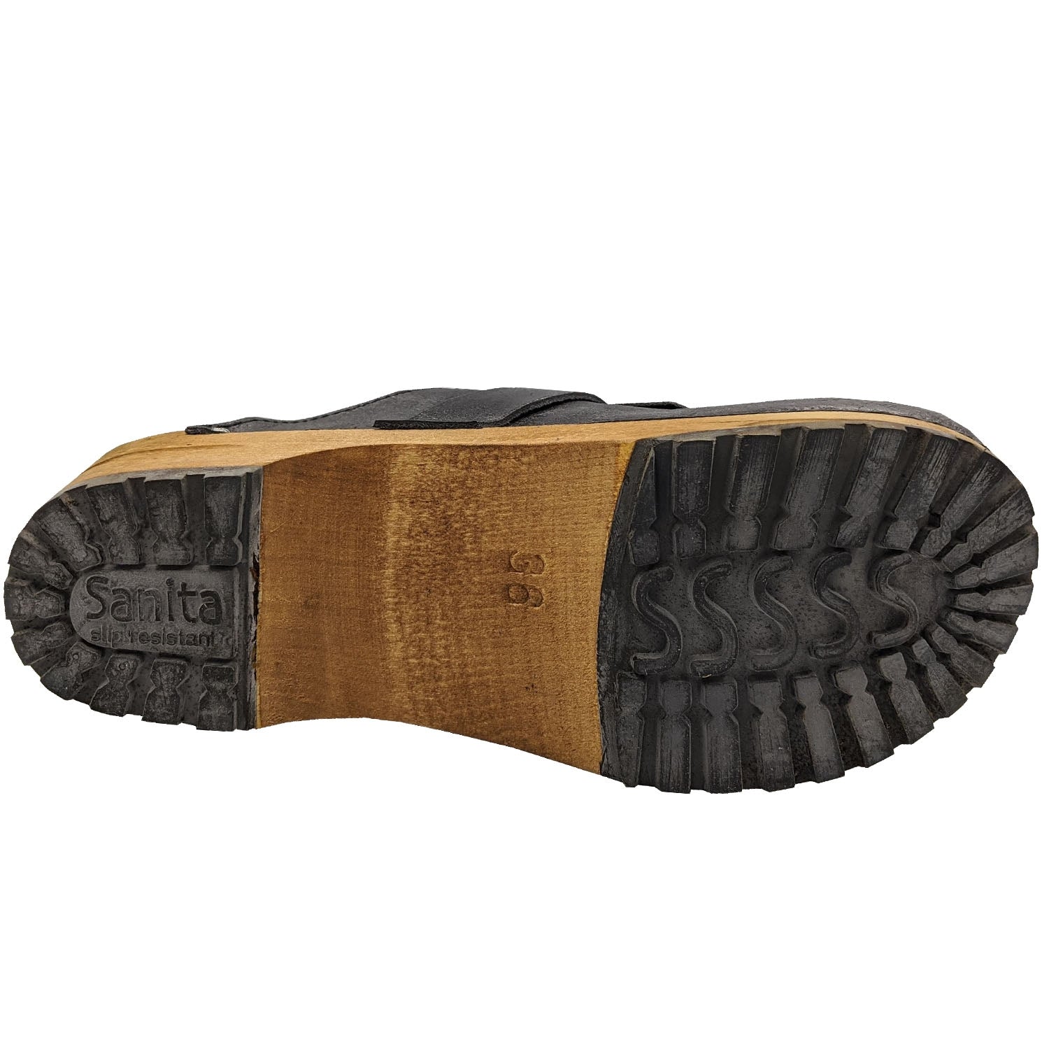 Sanita Larna Vintage Clogs in Black