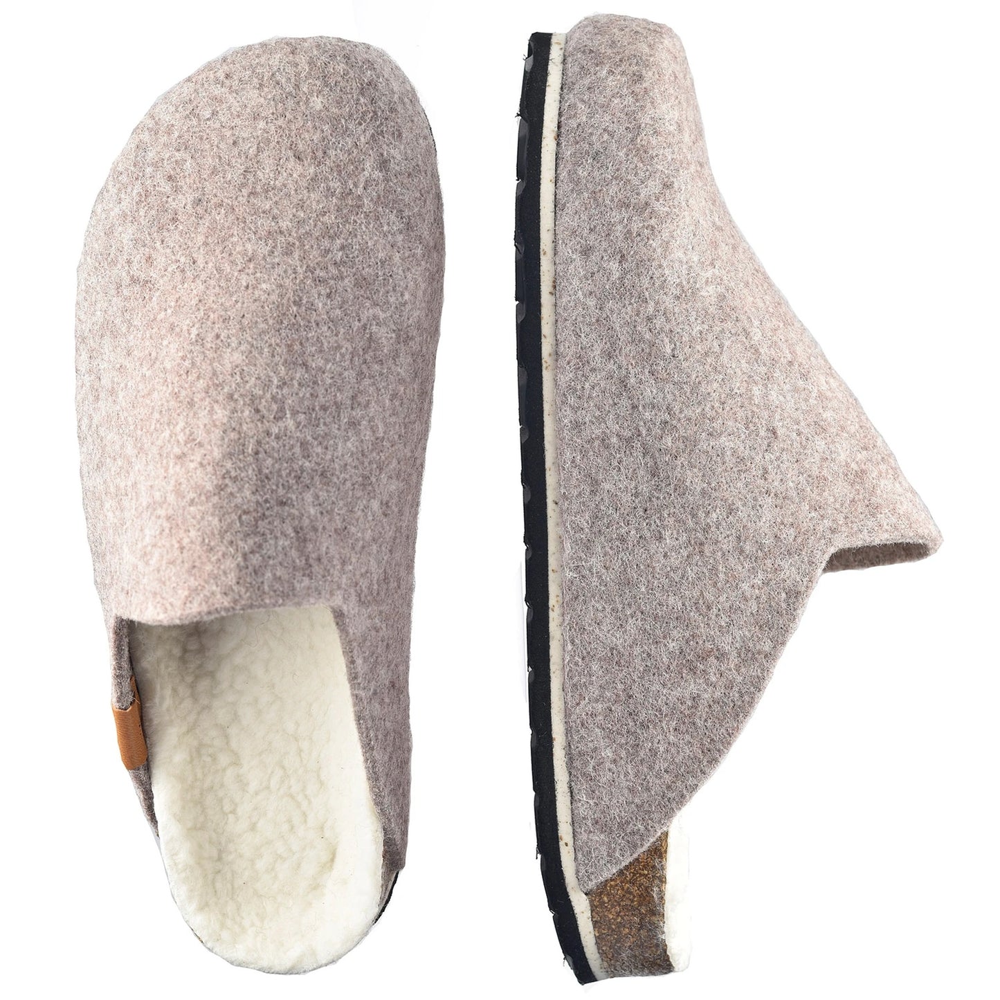 Sanita Clearance Harzen Wool Felt Clog Slippers in Rose (480060)