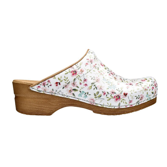 Sanita Illo Sixties Style Clogs in White 477647