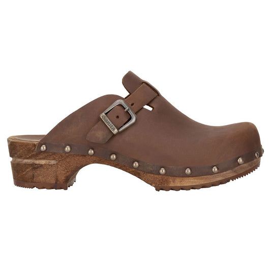 Sanita Kristel Traditional Clogs in Antique Brown (455205)