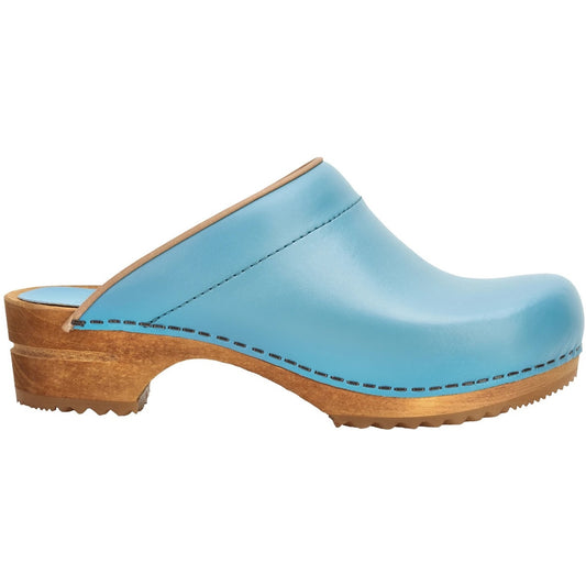 Sanita Lotte Wooden Clogs in Teal 470009