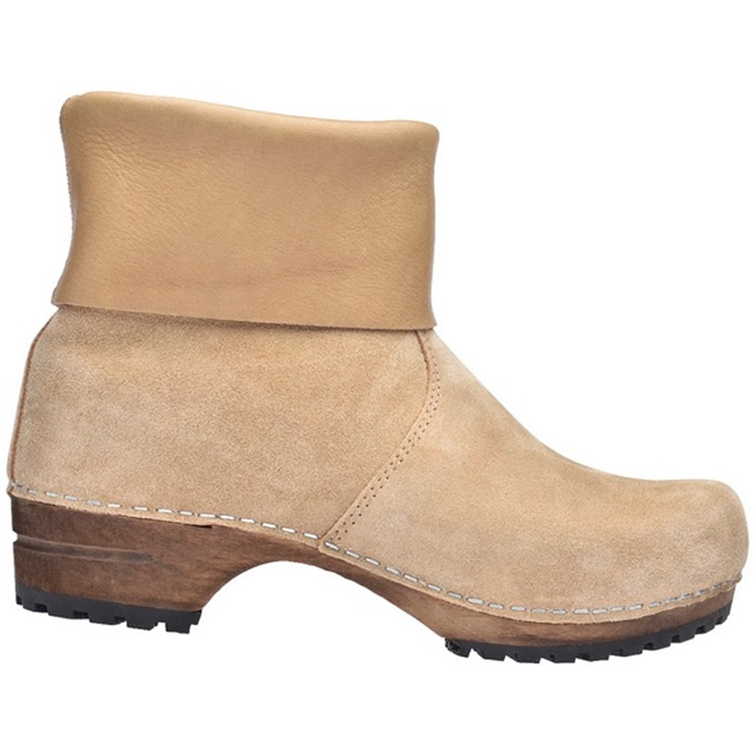 Sanita Sussi Roll-top Clog Boots Nature 477110
