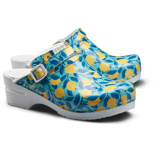 Toffeln Flexi Klog 0724 - Blue Sky Lemons Pattern